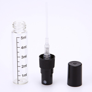 ขวดสเปรย์น้ำหอมแก้วใสขนาดเล็ก 10 มล. 5 มล. พร้อมขีดบอกปริมาตร สำหรับขายส่ง - Product Image 3