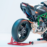 Modèle de moto Kawasaki H2R à l'échelle 1:12 en plastique, jouet décoratif créatif NIKOLATOY, grande taille