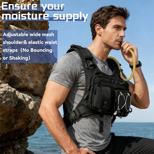 Sac <span class=keywords><strong>de</strong></span> poitrine léger en polyester personnalisé en usine pour le cyclisme, la course, la randonnée, le marathon – Sacoche d'hydratation OEM tendance - Product Image 4