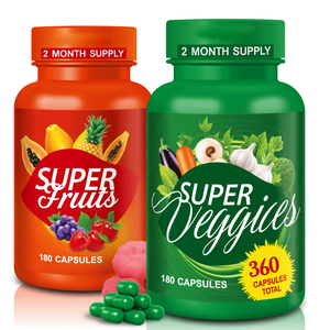 Complément alimentaire en capsules de vitamines pour fruits et légumes OEM, complément alimentaire santé, double capsules, multifonction, légumes et fruits - Product Image 1