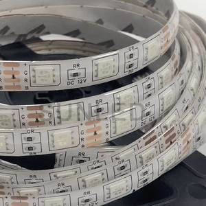 <span class=keywords><strong>Cinta</strong></span> <span class=keywords><strong>LED</strong></span> Impermeable IP65 SMD 5050 RGB <span class=keywords><strong>de</strong></span> 60 <span class=keywords><strong>LED</strong></span>/metro, Tira <span class=keywords><strong>de</strong></span> Luces RGB Flexible <span class=keywords><strong>de</strong></span> <span class=keywords><strong>5</strong></span> <span class=keywords><strong>Metros</strong></span>, en Oferta - Product Image 2