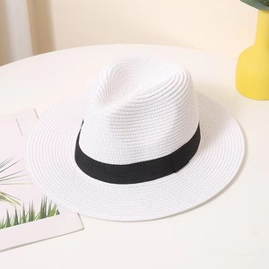 <span class=keywords><strong>Sombrero</strong></span> Panamá de Ala Ancha Personalizado al por Mayor con Logotipo, <span class=keywords><strong>Sombrero</strong></span> Fedora de Paja Estilo Bohemio para <span class=keywords><strong>Hombre</strong></span> y Mujer - Product Image 6