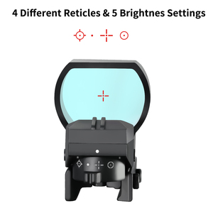20mm Mount Aluminum Reflex Red Dot <strong>Scope</strong> with 4 Reticle Waterproof Holographic Optic Absolute Co-<strong>Witness</strong> Laser Sight - Product Image 4