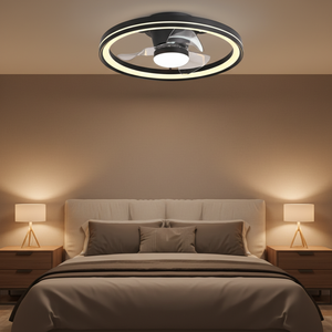 Modern Simple Silent DC Motor Plastic Smart Remote Control LED Indoor <strong>Bedroom</strong> <strong>Ceiling</strong> <strong>Fan</strong> with 10-Year Warranty - Product Image 2