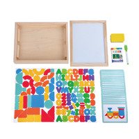 Planche à dessin double face pour enfants Puzzle 3D Tableau blanc et tableau noir