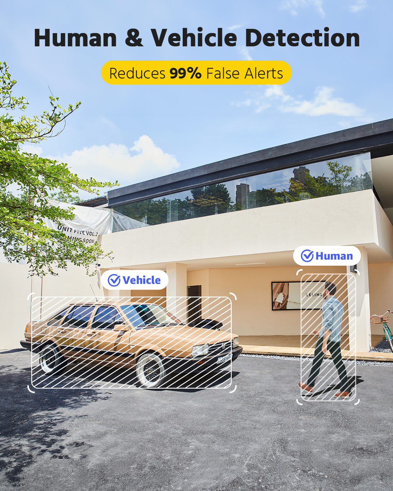 OEM CCTV Full Color 3K 5MP Smart Hybrid Light Audio Fixed PoE IP Bullet Camera CMOS AI Human Detection Motion Detection SD Card · image 4