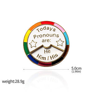 دبوس صيني من المصنع دبوس مينا صلب دوار مخصص دبوس مينا عالي الجودة - Product Image 3