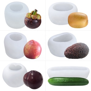 D5063 Trái Cây Đào Đen Brin Bơ Nến Hương Liệu Mousse Sôcôla Fondant Biến Đường Bánh Nhựa Khuôn Silicone 3D Khuôn - Product Image 2