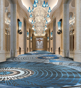 Customized Luxury Nylon Printed Carpet Rug Set for Hotels Banquet Halls Corridors Area Rugs and Sets - Product Image 1
