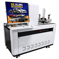 Imprimante UV numérique jet d'encre monocouche pour impression latérale sur gobelets et bols en plastique, machine d'impression pour bouteilles et gobelets avec traitement plasma pour logos