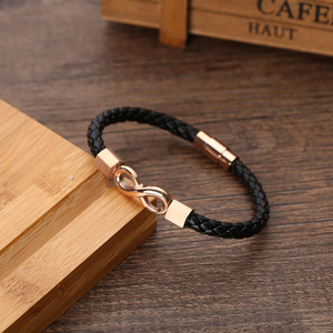 Pulsera de Cuero Trenzado para Hombre, Estilo Coreano, Accesorio de Moda, Venta al Por Mayor del Fabricante, Disponible en Stock - Product Image 2