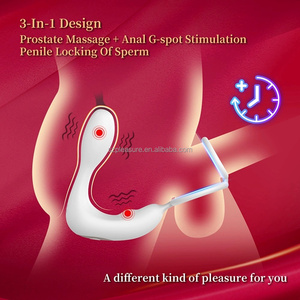 Mainan seks Anal silikon pola stimulasi motor kuat tahan air pria grosir perangkat pemijat prostat - Product Image 4