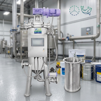 Boîtier de filtre autonettoyant à grattoir interne automatique en acier inoxydable pour la filtration de la peinture à base d'eau, sur mesure