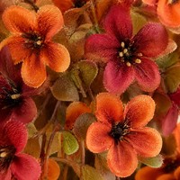 Bunga Daisy Buatan Warna Oranye Musim Gugur, Untaian Bunga Sutra Realistis untuk Dekorasi Rumah, Beranda, Pernikahan, Grosir