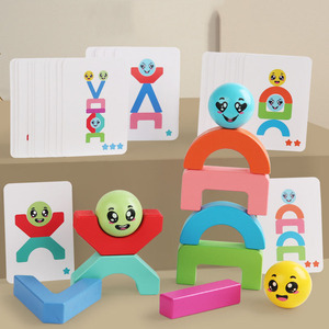 Hot New Arrival Montessori Wooden Toy Building Blocks Children Creative Educational Stack Balance Toy for Kids Boys and Girls - Product Image 2