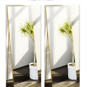 กระจกตั้งพื้นทำจากอะลูมิเนียมอัลลอยเต็มตัวสไตล์โมเดิร์นหรูหราขนาด160*40ซม. 2025มาแรง - Product Image 1