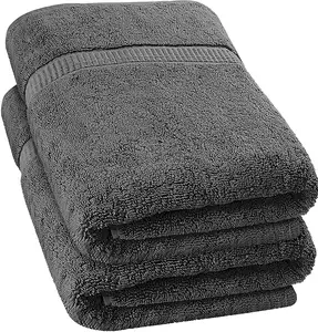 浴巾600 GSM 100% 环纺棉高吸水性快干超大浴巾