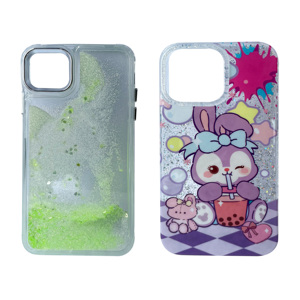 Étui acrylique transparent magnétique à paillettes à la mode pour iPhone 16 Pro Max/11/12/13/14/15 Plus-Cadeau de fête des pères et de Pâques - Product Image 3