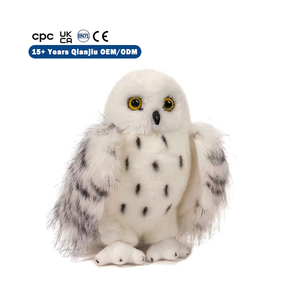 Bán buôn Trắng mô phỏng động vật búp bê mềm gối Wizard tuyết đôi mắt to Owl Plush hoạt hình thú nhồi bông - Product Image 1