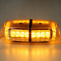 Feux de signalisation LED 24W, gyrophare, lumière d'avertissement, montage magnétique sur toit, boîtier en polycarbonate, plusieurs couleurs, lumière clignotante, alerte de sécurité pour les véhicules