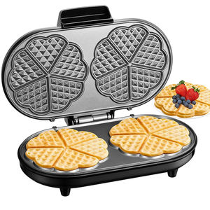Presse à gaufres manuelle pour la maison, double tranche, pour petit déjeuner, <span class=keywords><strong>sandwich</strong></span>, grill sain - Product Image 5
