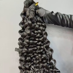 <span class=keywords><strong>Cheveux</strong></span> humains bouclés pour femmes noires, style bob court, avec tresses en crochet à boucles italiennes et tresses en boîte à boucles lâches à la française - Product Image 6