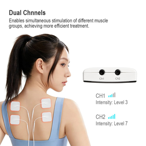 Unidad de <span class=keywords><strong>Fisioterapia</strong></span> TENS Portátil con 80 Modos, Doble Canal, Pantalla LCD, Control Remoto y Cableado, Aprobada por la FDA 510K - Product Image 4