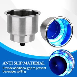 Stainless Steel <b>Drink</b> Holder With Anti Slip Pad For Outdoor Activity Boat Car Cup <b>Rack</b> - Product Image 5