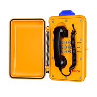 Téléphone industriel étanche IP66 KNSP-01-D23 robuste avec porte et indicateur d'appel entrant – Téléphones filaires