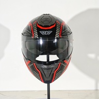 Casque de moto ABS à visière relevable, double visière, déverrouillage rapide, respirant, unisexe, pour adultes, pour les trajets quotidiens et les voyages, taille unique