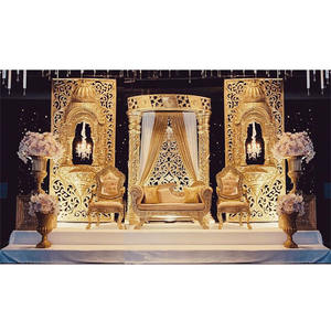 Top <b>Wedding</b> Golden Fiber Stage Fiji Majestic <b>Wedding</b> Jhrokha <b>Frame</b> Stage Exclusive <b>Wedding</b> Fiber Stage with Jhrokha <b>Frame</b> - Product Image 1