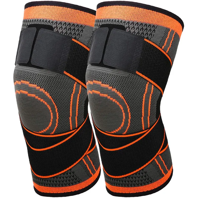 Kneepad Men Pressurized Elastic Knee Pads Support Fitness Gear Volleyball Brace Protector