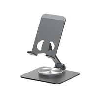 Vente directe d'usine, support de téléphone portable pliable, hauteur réglable, rotation à 360°, design droit et rotatif