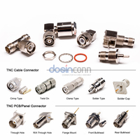 Connecteur mâle en cuivre TNC-J-3 avec broche interne, adaptateur RF pour câble coaxial RG58, type jack/fiche