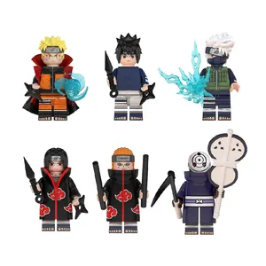 Hot sale Narutos Uchi Wave Belt Earth Vortex Narutos Mini Figures building blocks doll toys