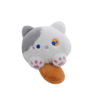 Vente en gros sac à dos chat mignon pendentif brodé ours en peluche porte-clés couette et petits cadeaux pour les couples PP coton remplissage