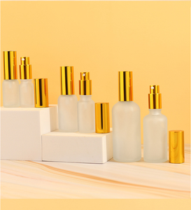 Vàng Mạ Điện Frosted Glass Dropper Chai <span class=keywords><strong>50Ml</strong></span> Chăm Sóc Da Huyết Thanh Nước Hoa Báo Chí <span class=keywords><strong>Lotion</strong></span> 30Ml 10Ml Sub Bao Bì Cho Chăm Sóc Da - Product Image 2