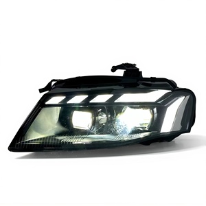 Accessori Auto SJC, Fari per <span class=keywords><strong>Audi</strong></span> <span class=keywords><strong>A4</strong></span> 2008-2012, Aggiornamento allo Stile RS, Fari <span class=keywords><strong>LED</strong></span> con Sistema di Illuminazione Diurna, Luci Anteriori Auto - Product Image 6