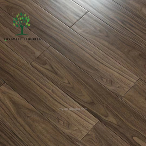 LongWell, diseño moderno clásico, parquet de nogal natural, tablero de madera, suelo de ingeniería de espiga de nogal negro cepillado - Product Image 1