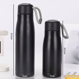Custom logo Double Wall Stainless Steel Thermal Vacuum <b>Flask</b> Insulated Sport Gym Business Gifts Metal Water Bottle with Rope - Product Image 2
