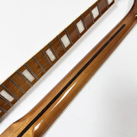 Manche de guitare électrique TL en érable torréfié brillant à 22 frettes avec incrustation en bloc et nut en os de 42 mm