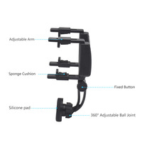 Kedatangan Baru XIAOKE Universal ABS Adjustable Car Rearview Mirror Mount Phone Holder