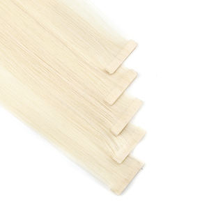 K.S WIGS Premium 100% Cheveux Humains Remy Chinois Ultra-Fins Adhésifs Pré-Coupés pour un Volume Naturel, Extensions de Cheveux à Bande Adhésive PU Sans Couture - Product Image 5