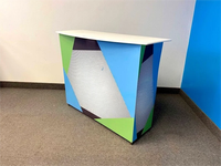 Table de promotion pliable avec impression personnalisée, table d'exposition, table de présentation promotionnelle pop-up