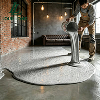Revêtement de sol liquide bicomposant industriel antidérapant en acrylique coloré, résistant à l'usure, pour sols en quartz