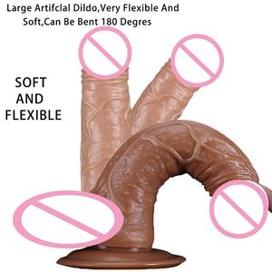 Yanse künstliches Silikon 7,3 Zoll Kondom Fast <span class=keywords><strong>Climax</strong></span> Vibrator Dildo Dick Extender Männliches Sexspielzeug Tragbarer Dildo - Product Image 2