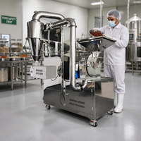 Machine de pulvérisation et de collecte de poussière en acier inoxydable avec disque denté, de 20 à 120 mesh, pour l'industrie alimentaire et chimique