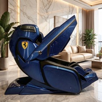 Fauteuil de massage hydro-massant 4D à gravité zéro avec massage complet du corps, design luxueux en cuir PU