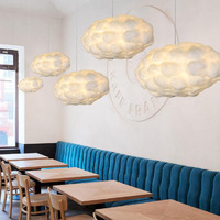 Luminaire suspendu rétro créatif en nuage à économie d'énergie plafonnier moderne d'hôtel plafonnier à Led linéaire moderne pour chambre d'hôtel