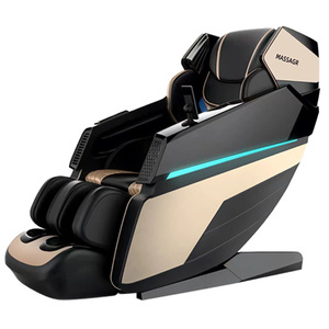 Dual Sl Rail Smart Massage Chair 3D Robotic Arm Home Electric With <b>Remote</b> <b>Control</b> Black Gold Color - Product Image 5